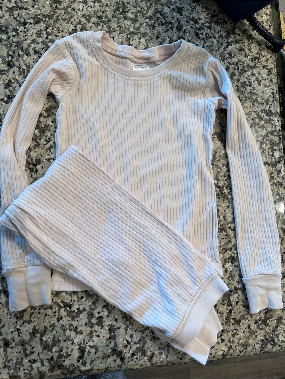 Girls Light Pink Modern Moments Pajama Set in Light Pink- 5T